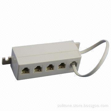 Modular Jack, 5 Outlet, Used for Telephones
